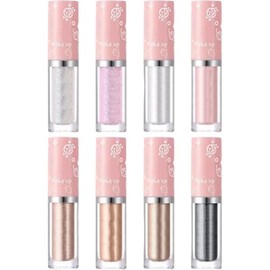 Sombra de Ojos Líquida Brillo 8 Piezas, Maquillaje Facial                                                                                             