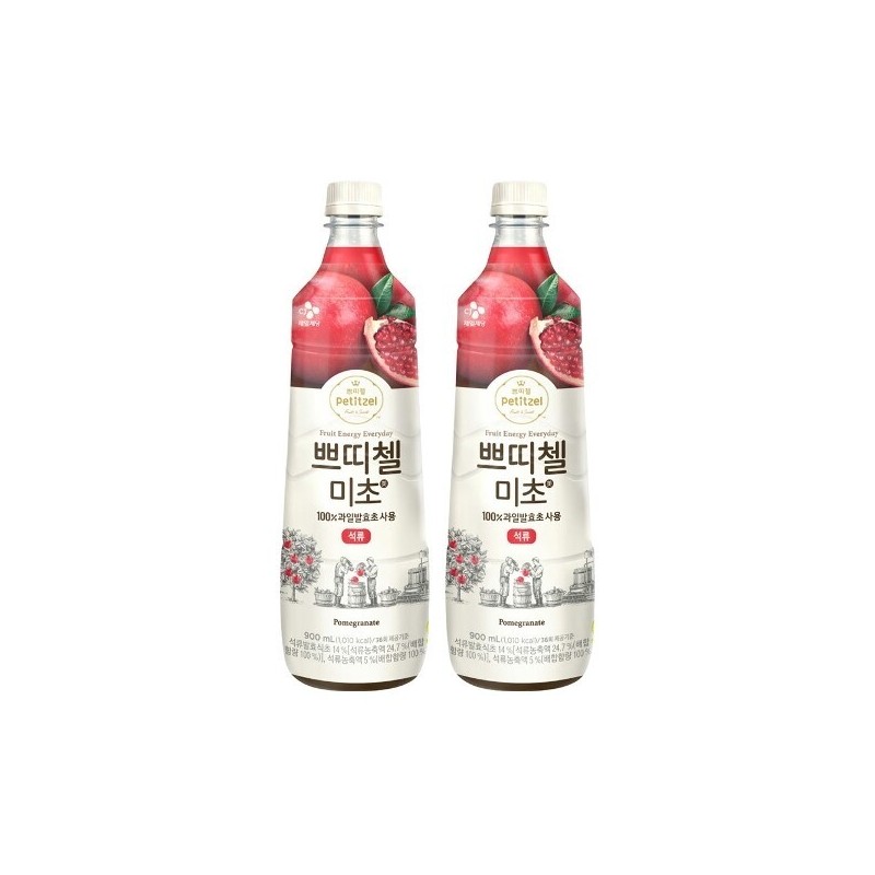 Micho 쁘띠첼 미초 석류 900ml x2개 Petitchell Micho Pomegranate 900ml