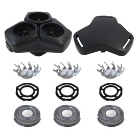 SH91/52 Black Complete Replacement Shaver Head For Philip Norelc Series 5000 S5531 S5532 S5533 S5535 S5536 S5587 S5588 S5799