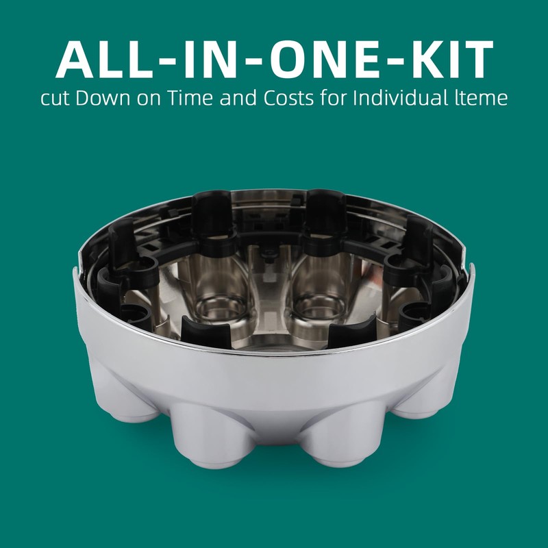 AUTOKAY Wheel Hub Center Cap Chrome for Dodge Ram 2500