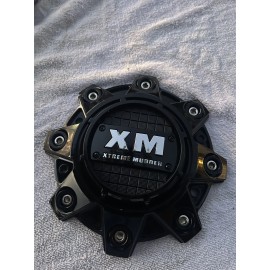 Xtreme Mudder Gloss Black Wheel Center Cap 8080