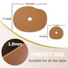 Modern Pebble Shape Placemats - Brown Leather Placemats and Coasters,