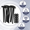 100Pcs Cable Tie Buckle, Nylon Universal Cable Tie Buckle for