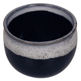 ETROVES 4 Inch Ceramic Shaving Soap Bowl - Shaving Mug for Men Shave Cream & Soap- Shaving Cup for Wet Shave (White Blue)