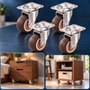 4-Pack Furniture Caster Wheels for Small Tables & Cabinets –