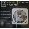 Hyper Wind 18" 3-Speed High Velocity Heavy Duty Metal Industrial