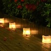 2 Pack Solar Rock Lights Outdoor - Solar Powered Landscape