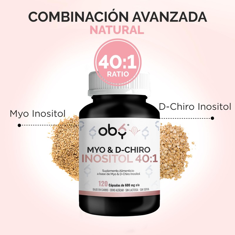 Oby Myo y D-Chiro-inositol Ratio 40:1 con 240 capsulas de