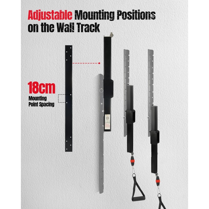 Cable Machine Home Gym, Wall-Mount Exercise & Workout Equipment (Gen