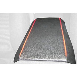 RedlineGoods armrest Cover Compatible with Toyota MR2 1985-89. Tailor Made - not Universal. Genuine top-Grade Italian Black Suede (Alcantara) with Silver Thread