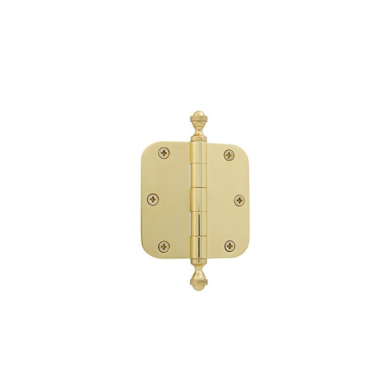 Grandeur Hardware 824306 3.5" Acorn Tip Residential Hinge with 5/8"