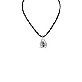 ARIVA Living in Fine Jewelry - Collar de plata de ley y oro de 18 quilates, diseño de mariposa