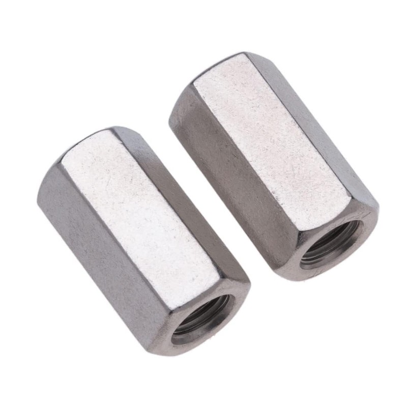 M5 Sechskant-Kupplungsmuttern aus Edelstahl (15mm 8mm), Rostfreier Stahl Langer Stab