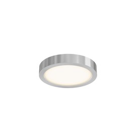 DALS Lighting 6 Inch Round Indoor/Outdoor LED Ceiling Flush Mount (Satin Nickel)