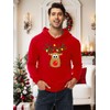 Women's Reindeer Sweatshirts Men Christmas Elk Costume Hoodies Long Sleeve