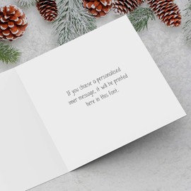Lighten Up It's Christmas - Xmas Tree Pun Card | Funny Christmas Card | Joke Xmas Cards | Christmas Card for Him or Her | Festive Card