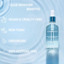 Lopotichat - Press On Nail Glue Remover | Clear, Odorless, No Acetone, 50ml, 1.69 fl. oz. | Gentle Nail Glue Remover for Fake Nails | 100% vegan and cruelty-free