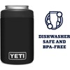 YETI Rambler Colster, Stainless Steel, Can Insulator, Black, 12oz (330ml)