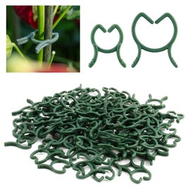 Dumhuts Pack of 200 Plant Clips, Tomato Clips, Plant Clips, Robust Tomato Clips and Plant Clips for Gardening, Ideal for Supporting Vegetables, Fruits, Tomatoes and Cucumbers (M + L)