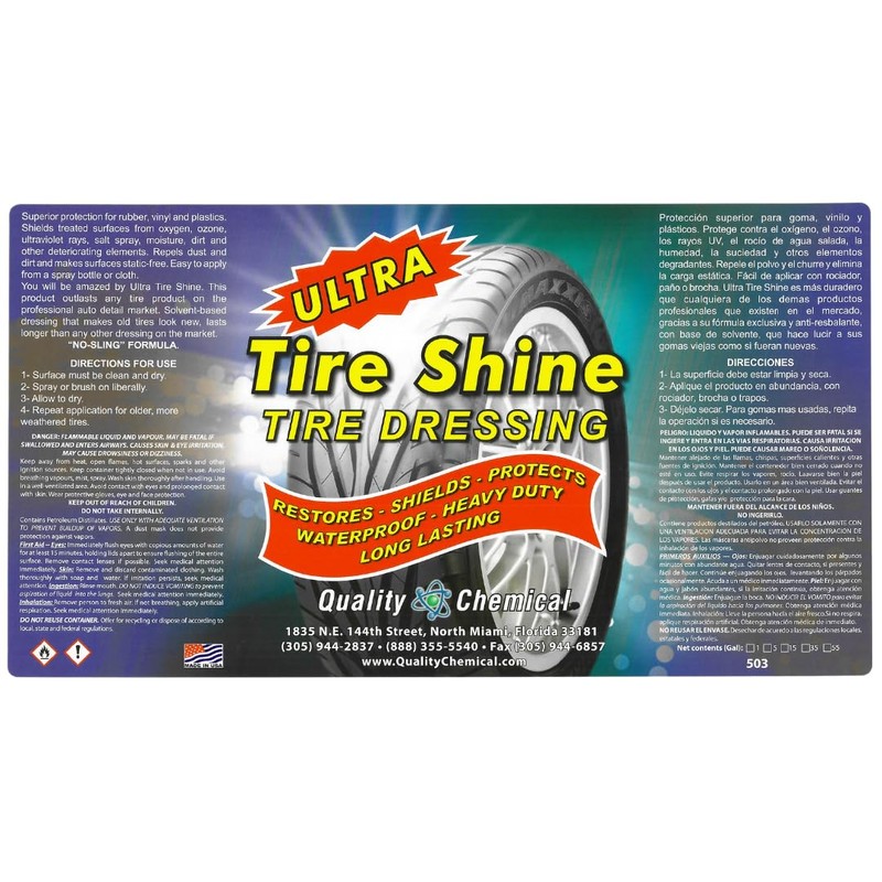 Quality Chemical Ultra Tire Shine Solvent-Based Tire Dressing / 1
