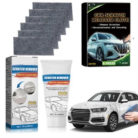 Nano Sparkle Cloth Car Scratch Remover with Car Scratch Repair Paste,Upgraded Nano Sparkle Cloth for Car Scratches,Miracle Nano Cleaning Cloth Scratch Remover for Deep Scratch Repair on Car Paint