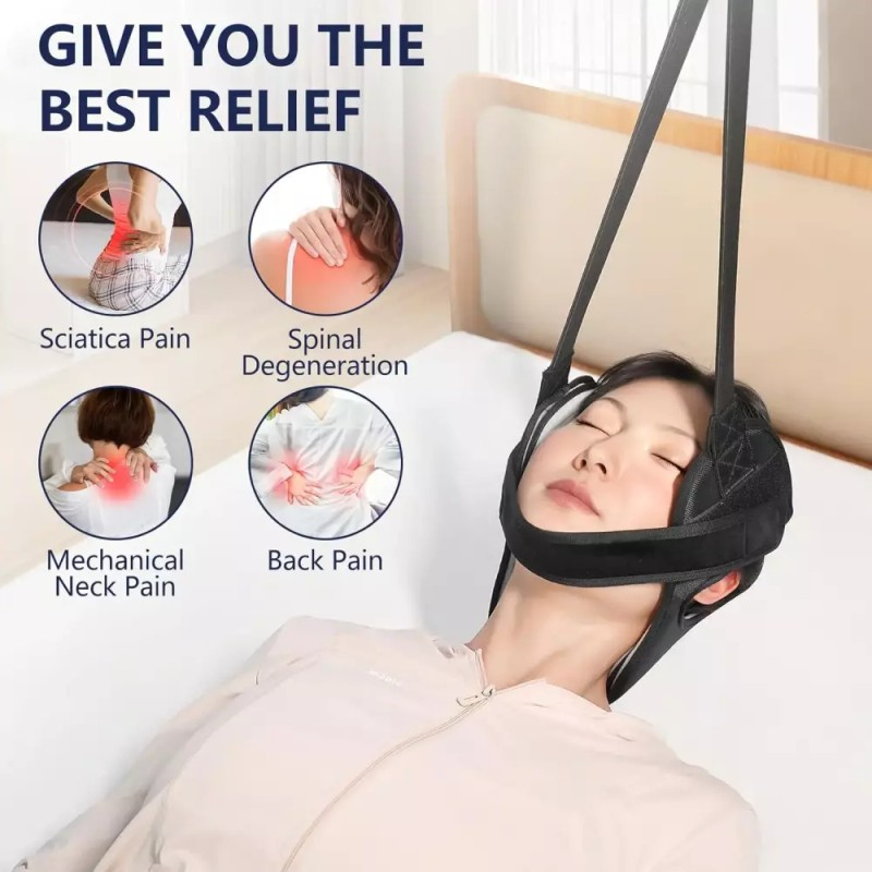 이어 홀 경추 견인 장치 조절 가능한 목 및 자세
