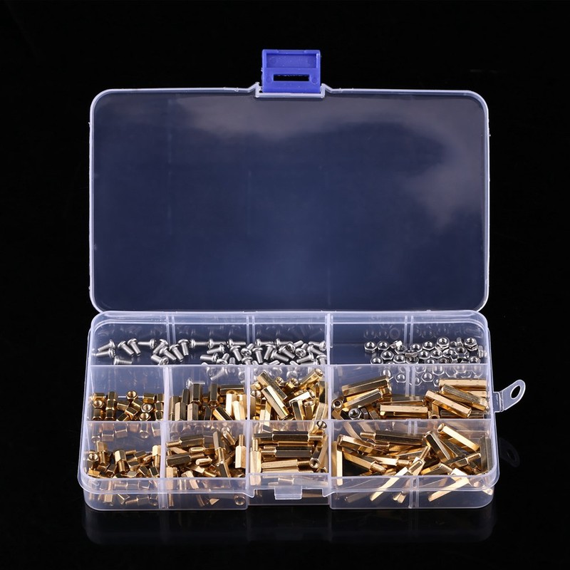 M3 Brass Male Female Standoffs With Screws Hex Nuts (Set