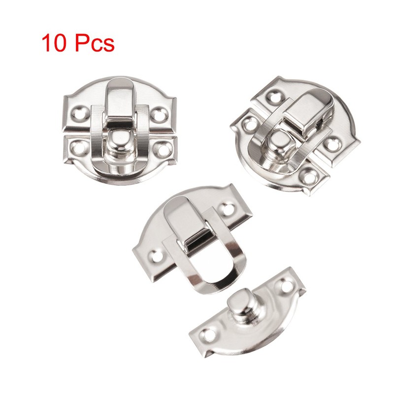 sourcing map Pack of 10 Suitcase Clasps, Small Size Jewellery