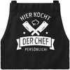 MoonWorks® Barbecue Apron Cooking Apron for Men with Saying "Hier