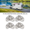 4PCS Door Hinge with Mounting Holes 316 Stainless Steel Hinge