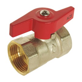 SOMATHERM FOR YOU - Double Ball Valve IG 26/34 - Butterfly Lever - Standard Passage - Reinforced Seal with 2 O-Rings