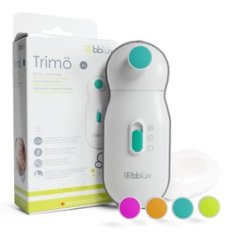 bblüv - Trimö - Baby Nail Trimmer Electric - Baby Nail File for Newborn and Toddler (0 to 12 Months+), Gentle and Quiet Fingernail and Toenail Clippers, Original Trimo Kit (Pack of 1)