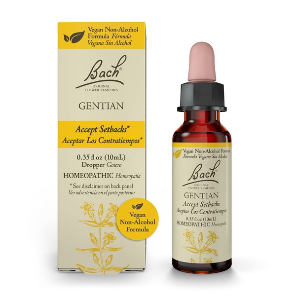 Bach Original Flower Remedies, Gentian for Accepting Setbacks (Non-Alcohol Formula),