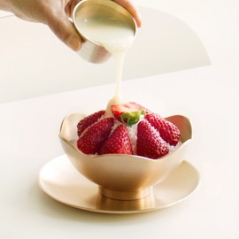 Notdam Organic Flower Shaved Ice Bowl + Round Spoon / 놋담 유기 꽃 빙수볼+둥근스푼