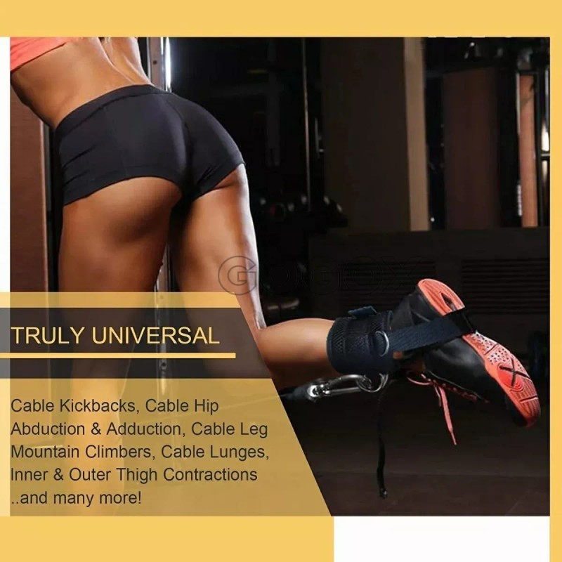 GOGOX Par Grilletes Correas Tobillo Talonera Gym Abductor Gluteo