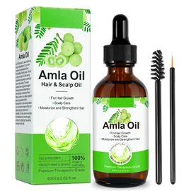 Amla Essential Oil 60ml Amla Oil Provides Strengthened Roots and Strong Hair 100% Natural Organic Eyebrows and Eyelashes Stimulates Hair Growth (Amla Oil)
