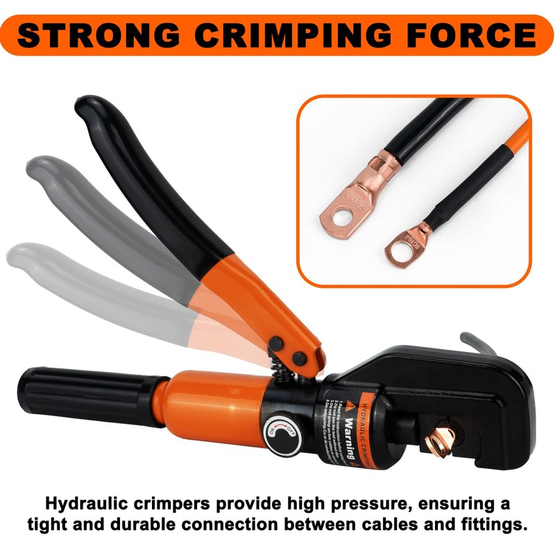 Sanuke Hydraulic Crimping Tool 10 Tons 12 AWG to 2/0