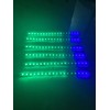 Tzvmny 6PCS 1FT 30CM Single Row Dream Color Chasing Flow