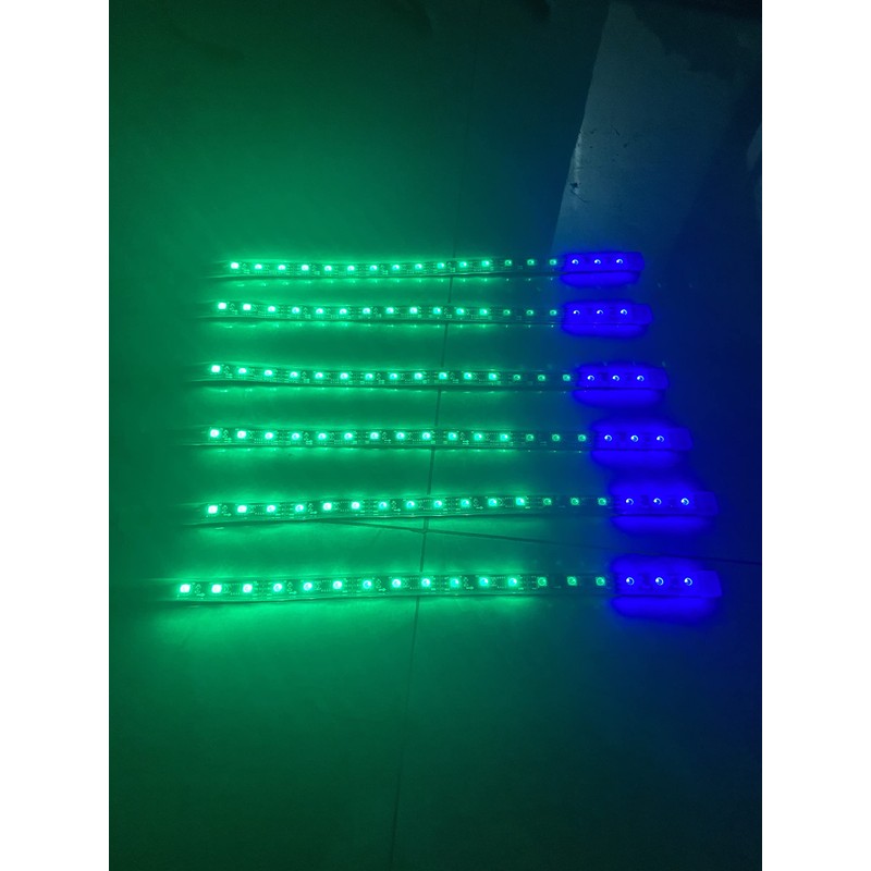 Tzvmny 6PCS 1FT 30CM Single Row Dream Color Chasing Flow