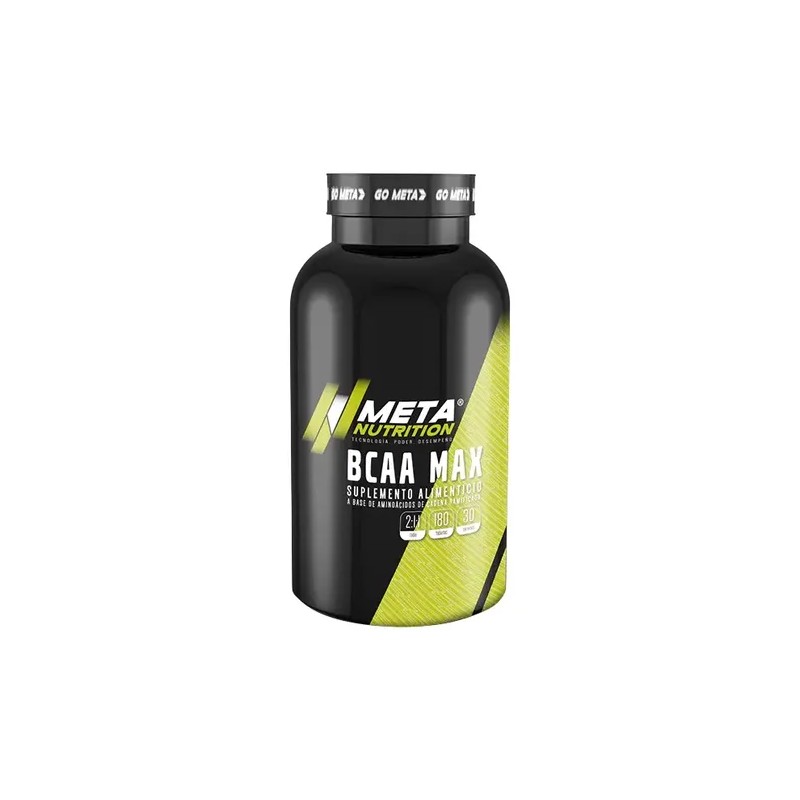 Aminoacidos Bcaa Meta Nutrition Bcaa Max 180 Tabletas Sabor Sin