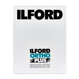 Ilford Commercial Ortho Plus Black & White Orthochromatic Copy Film ISO 40/80, 4x5"-25 Sheets