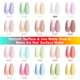 TORMAY 23Pcs Semi-Permanent Nail Polish, UV LED Gel Polish with Base Coat and Glossy & Matt Top Coat, Professional Nail Gel Polish Kit