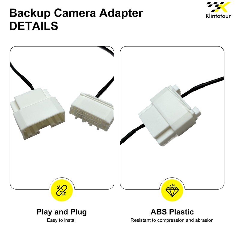 Backup Camera Harness Adapter Compatible with Chrysler 2007-2016/Dodge 2007-2012/Jeep 2007-2019,