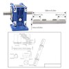 Double Output Shaft, Worm Gear Speed Reducer, Diameter 14 mm,