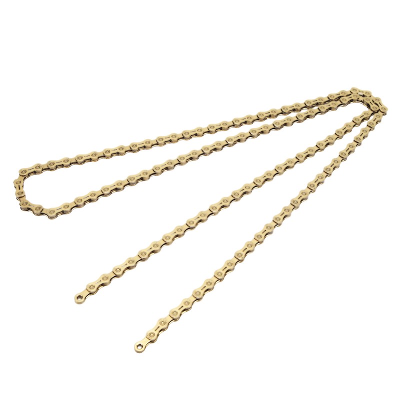 Gold 10 Speed Bike Chain Half Hollow Lightweight Bicycle Chain