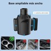 Portavasos Ajustable para Auto, Negro, Extensible, Compatible con Tazas y