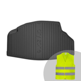 FROGUM DryZone Rubber Mat All Year Round Practical Car Boot Mat Boot Liner Suitable for Infiniti Q50 Sport from 2013 | High Edge | Robust and Durable