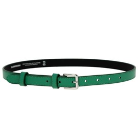 FASHIONGEN - LINDA Women's Genuine Italian Leather Belt, 2 cm Wide, Green
