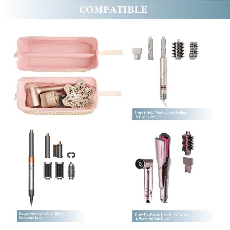 Dyson Airwrap Travel Case for Shark Hair Dryer Airstraight Flex