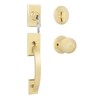 Haidms Gold Front Door Handle and Deadbolt Set, Front Door